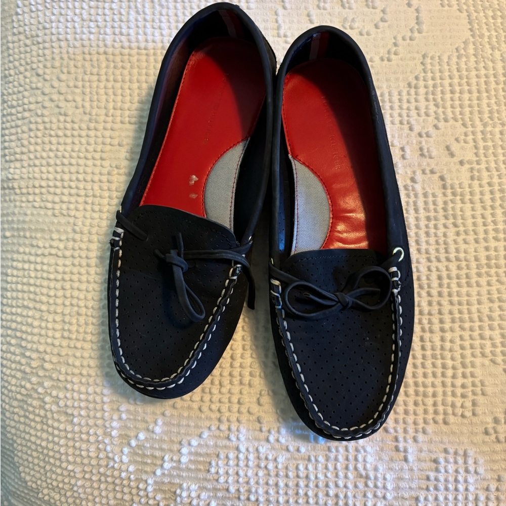 Tommy Hilfiger Navy  Loafers with Red Interior